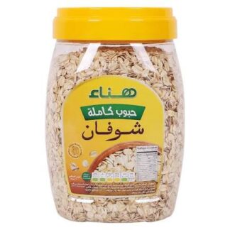 هناء شوفان حبوب كامله اصفر12علبه*450جرام